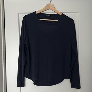 Athleta Navy Long Sleeve Tee